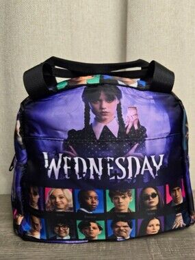Anime Wednesday Addams Insulated Lunch Bag Box Medium Snack Cooler  New